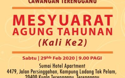 Mesyuarat Agung Tahunan Kali ke-2 PAUTM – Cawangan Terengganu