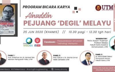 PROGRAM BICARA KARYA – AINUDDIN PEJUANG ‘DEGIL’ MELAYU